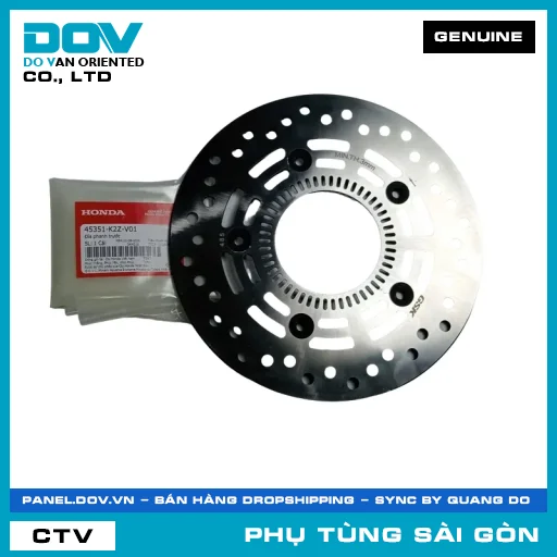 ĐĨA THẮNG TRƯỚC | HONDA PARTS CODE 45351K2ZV01 — 45351K2ZV01