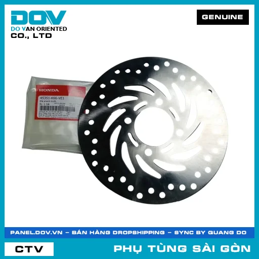 ĐĨA THẮNG TRƯỚC | HONDA PARTS CODE 45351K66VE1 — 45351K66VE1