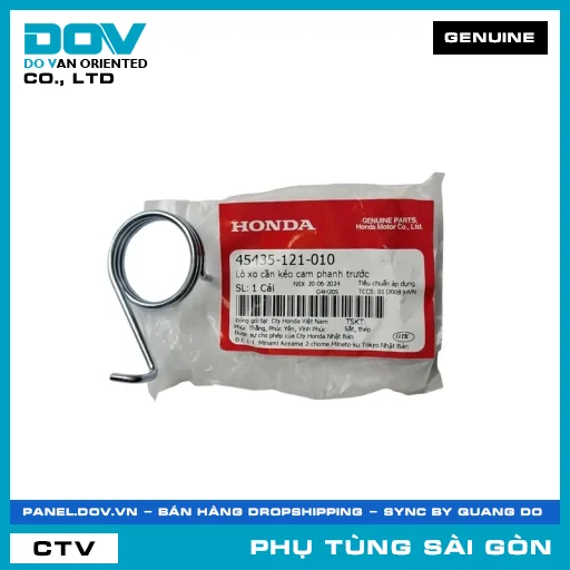 LÒ XO CẦN KÉO CAM PHANH TRƯỚC | HONDA PARTS CODE 45435121010 — 45435121010