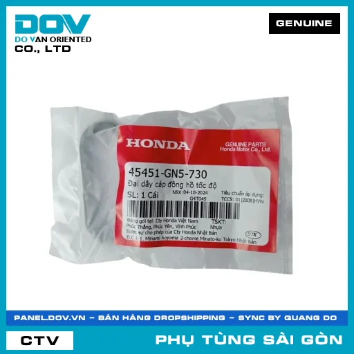 ĐAI DÂY CÁP ĐỒNG HỒ CONTERMET | HONDA PARTS CODE 45451GN5730 — 45451GN5730