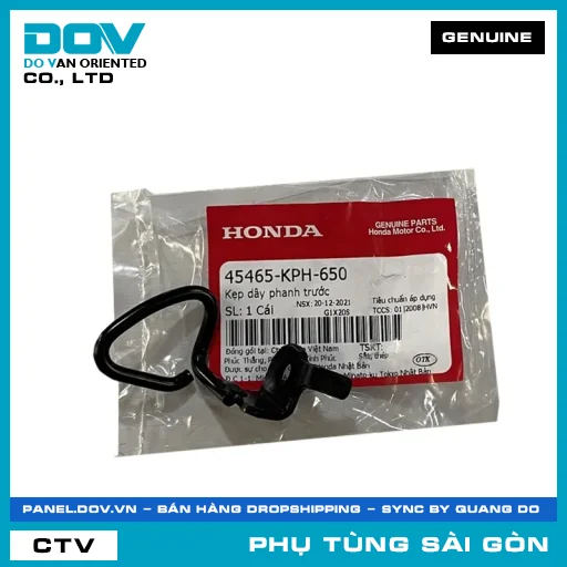 KẸP DÂY PHANH TRƯỚC | HONDA PARTS CODE 45465KPH650 — 45465KPH650