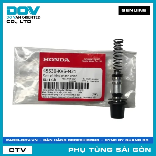 CỤM PÍT TÔNG PHANH CHÍNH | HONDA PARTS CODE 45530KVSM21 — 45530KVSM21