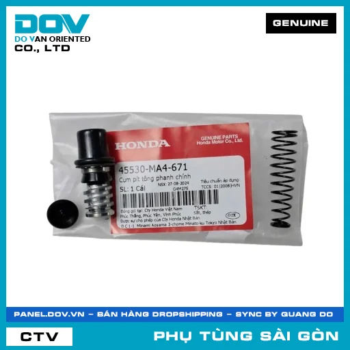 CỤM PÍT TÔNG PHANH CHÍNH | HONDA PARTS CODE 45530MA4671 — 45530MA4671