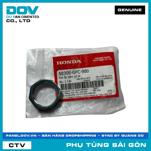ĐAI ỐC HÃM CỔ LÁI | HONDA PARTS CODE 50306GFC900 — 50306GFC900