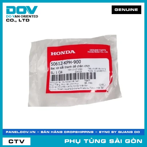 BẠC LÓT BẮT THANH ĐỂ CHÂN CHÍN | HONDA PARTS CODE 50612KPH900 — 50612KPH900
