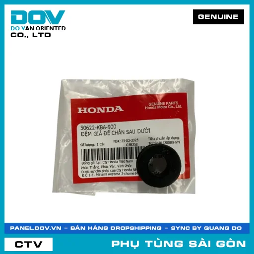 ĐỆM GIÁ ĐỂ CHÂN SAU DƯỚI | HONDA PARTS CODE 50622KBA900 — 50622KBA900
