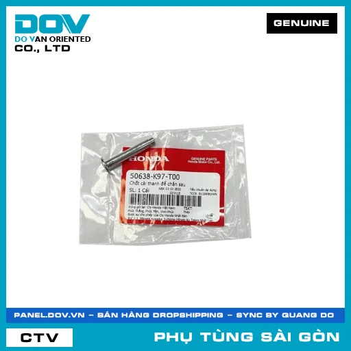 CHỐT CÀI THANH ĐỂ CHÂN SAU | HONDA PARTS CODE 50638K97T00 — 50638K97T00