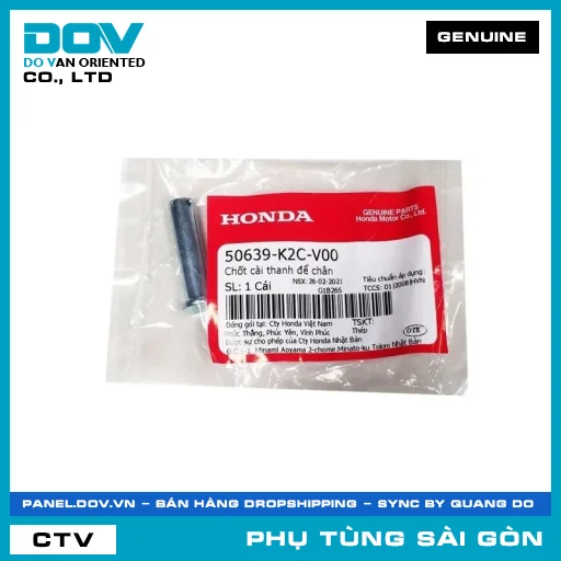CHỐT CÀI THANH ĐỂ CHÂN | HONDA PARTS CODE 50639K2CV00 — 50639K2CV00