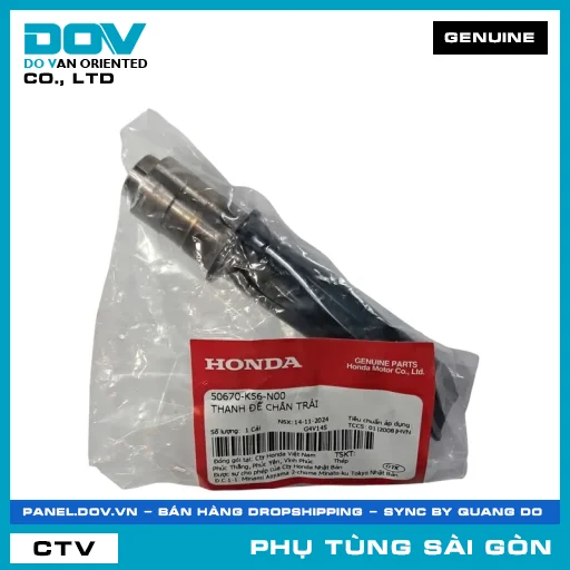 THANH ĐỂ CHÂN TRÁI | HONDA PARTS CODE 50670K56N00 — 50670K56N00