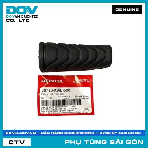 CAO SU ĐỂ CHÂN SAU | HONDA PARTS CODE 50710KWB600 — 50710KWB600