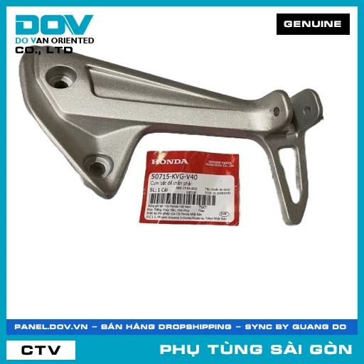 CỤM BẮT ĐỂ CHÂN PHẢI | HONDA PARTS CODE 50715KVGV40 — 50715KVGV40