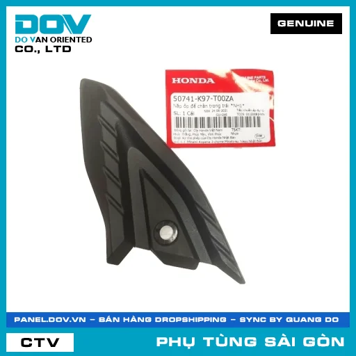 NẮP ỐP ĐỂ CHÂN TRONG TRÁI *NH1* | HONDA PARTS CODE 50741K97T00ZA — 50741K97T00ZA