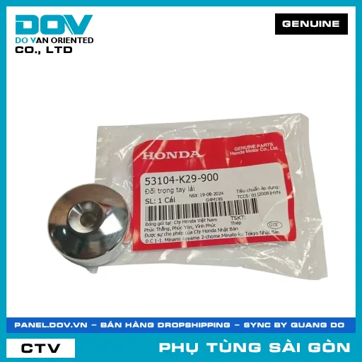 ĐỐI TRỌNG TAY LÁI | HONDA PARTS CODE 53104K29900 — 53104K29900