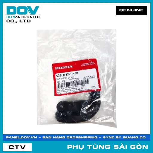 CỤM GIỮ TAY GA SAU | HONDA PARTS CODE 53168K03N30 — 53168K03N30
