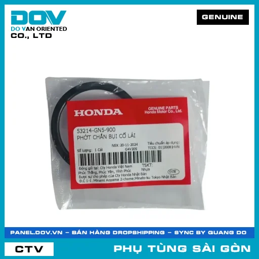 PHỐT CHẮN BỤI CỔ LÁI | HONDA PARTS CODE 53214GN5900 — 53214GN5900