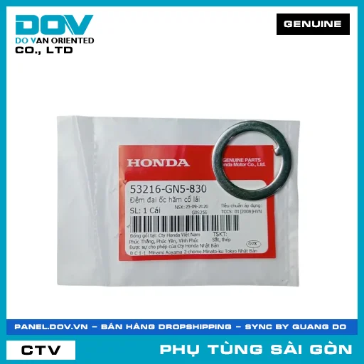 ĐỆM ĐAI ỐC HÃM CỔ LÁI | HONDA PARTS CODE 53216GN5830 — 53216GN5830