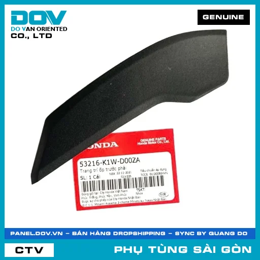 TRANG TRÍ ỐP TRƯỚC PHẢI | HONDA PARTS CODE 53216K1WD00ZA — 53216K1WD00ZA