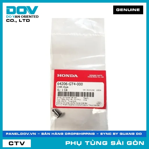 CHỐT NHỰA | HONDA PARTS CODE 64206GT4000 — 64206GT4000