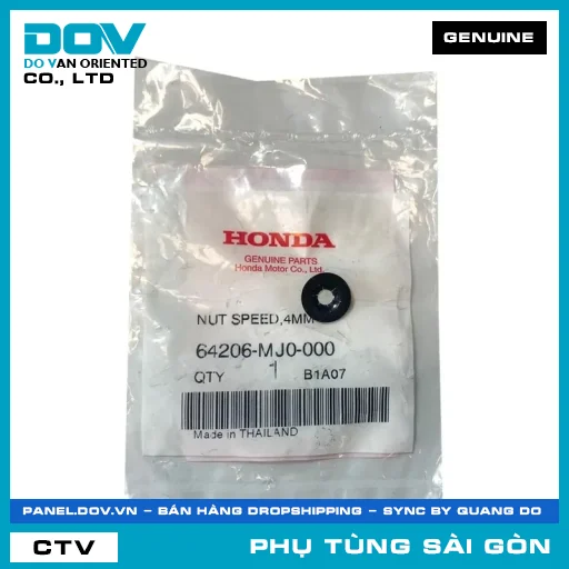 ĐAI ỐC 4MM | HONDA PARTS CODE 64206MJ0000 — 64206MJ0000
