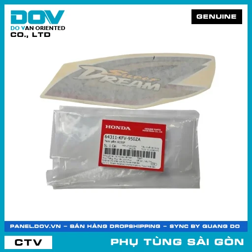 TEM YẾM R150F | HONDA PARTS CODE 64311KFV950ZA — 64311KFV950ZA