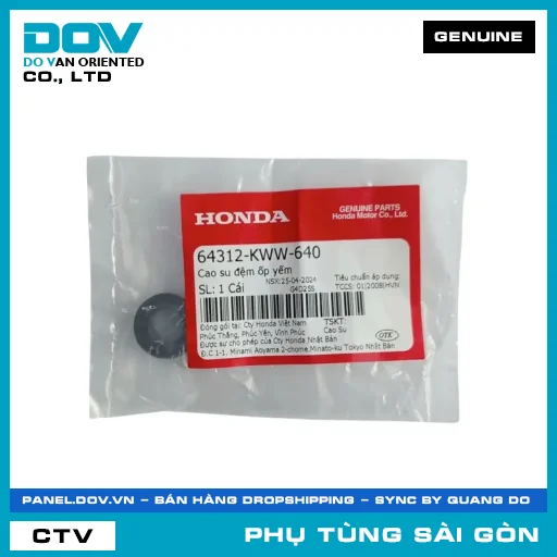 CAO SU ĐỆM ỐP YẾM | HONDA PARTS CODE 64312KWW640 — 64312KWW640