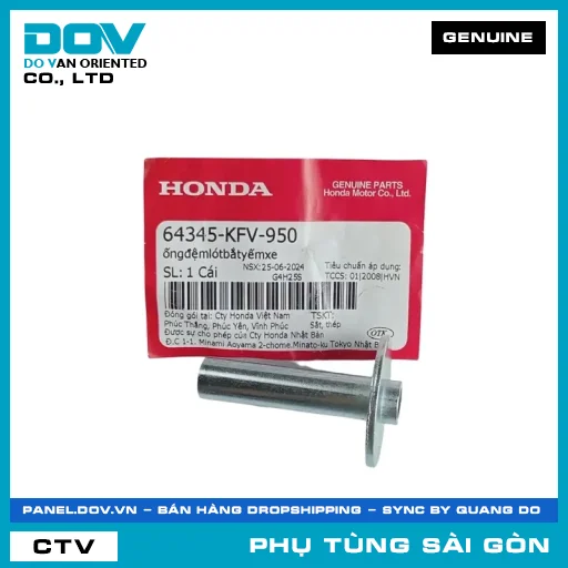 ỐNG ĐỆM LÓT BẮT YẾM XE | HONDA PARTS CODE 64345KFV950 — 64345KFV950