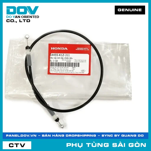 DÂY CÁP MỞ NẮP NHIÊN LIỆU | HONDA PARTS CODE 64455K1ZJ11 — 64455K1ZJ11
