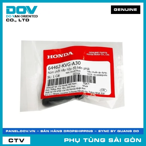 NÚM CHỐT NẮP HỘP ĐỒ BÊN PHẢI | HONDA PARTS CODE 64462KVGA30 — 64462KVGA30