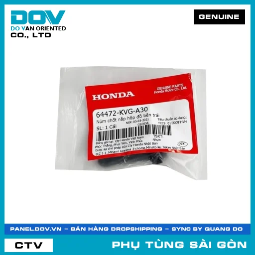 NÚM CHỐT NẮP HỘP ĐỒ BÊN TRÁI | HONDA PARTS CODE 64472KVGA30 — 64472KVGA30