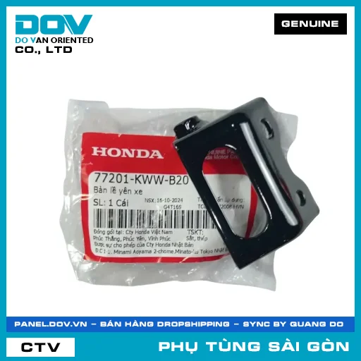BẢN LỀ YÊN XE | HONDA PARTS CODE 77201KWWB20 — 77201KWWB20