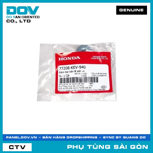 ĐỆM BẠC BẢN LỀ YÊN XE | HONDA PARTS CODE 77208KEV940 — 77208KEV940