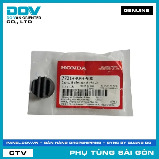 CAO SU B ĐỆM BẢN LỀ YÊN XE | HONDA PARTS CODE 77214KPH900 — 77214KPH900