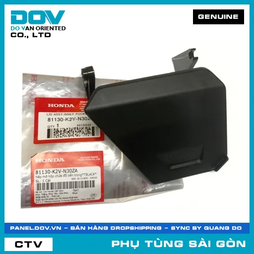 NẮP MỞ HỘP CHỨA ĐỒ BÊN TRONG*TBLACK* | HONDA PARTS CODE 81130K2VN30ZA — 81130K2VN30ZA