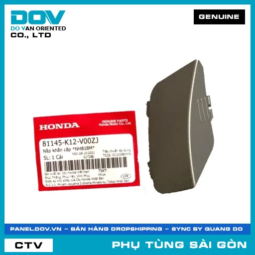 NẮP KHẨN CẤP *NHB18M* | HONDA PARTS CODE 81145K12V00ZJ — 81145K12V00ZJ