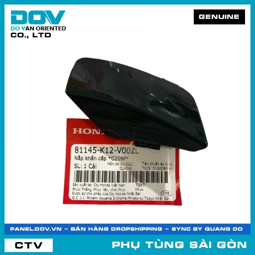 NẮP KHẨN CẤP *G209P* | HONDA PARTS CODE 81145K12V00ZL — 81145K12V00ZL