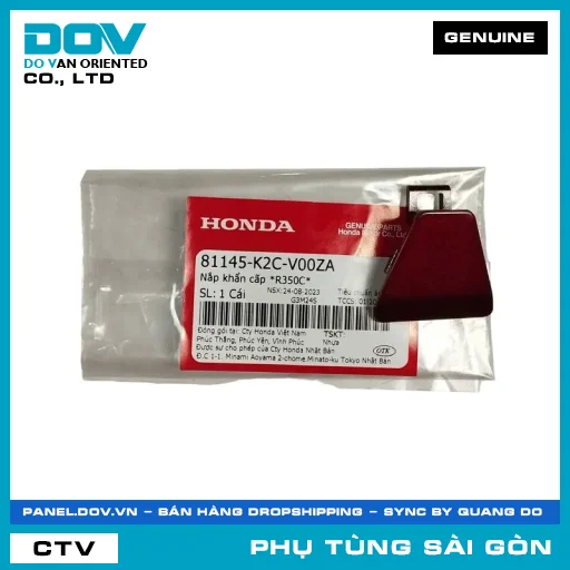 NẮP KHẨN CẤP *R350C* | HONDA PARTS CODE 81145K2CV00ZA — 81145K2CV00ZA
