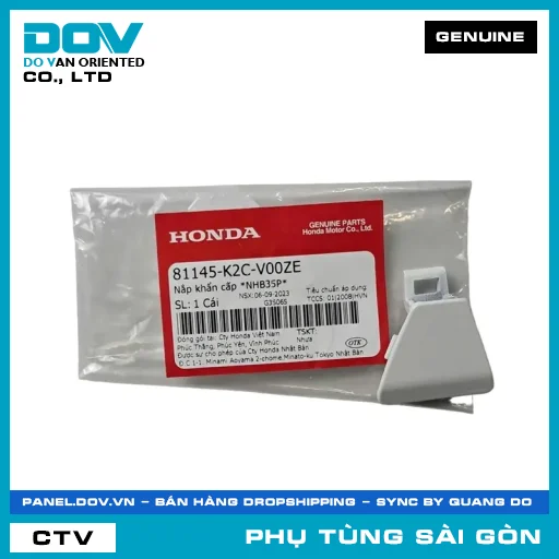 NẮP KHẨN CẤP *NHB35P* | HONDA PARTS CODE 81145K2CV00ZE — 81145K2CV00ZE