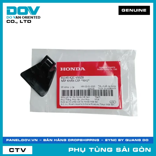 NẮP KHẨN CẤP *NH1* | HONDA PARTS CODE 81145K2CV90ZB — 81145K2CV90ZB