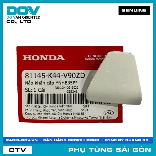 NẮP KHẨN CẤP *NHB35P* | HONDA PARTS CODE 81145K44V90ZD — 81145K44V90ZD