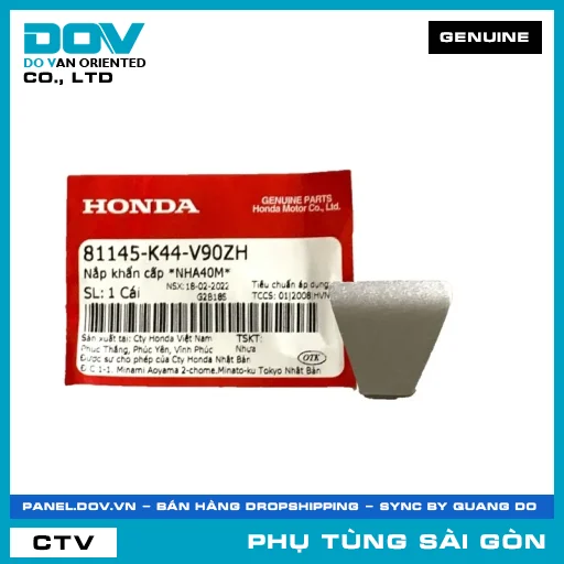 NẮP KHẨN CẤP *NHA40M* | HONDA PARTS CODE 81145K44V90ZH — 81145K44V90ZH
