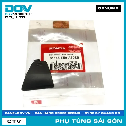 NẮP KHẨN CẤP *TBLACK* | HONDA PARTS CODE 81145K59A70ZB — 81145K59A70ZB