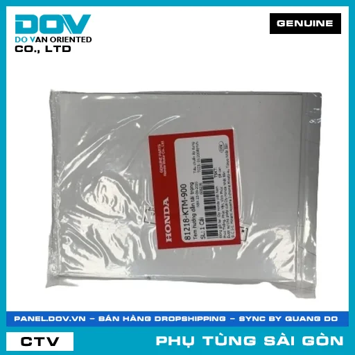 TEM HƯỚNG DẪN TẢI TRỌNG | HONDA PARTS CODE 81218KTM900 — 81218KTM900