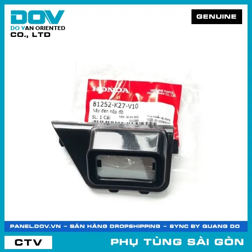 NẮP ĐÈN HỘP ĐỒ | HONDA PARTS CODE 81252K27V10 — 81252K27V10