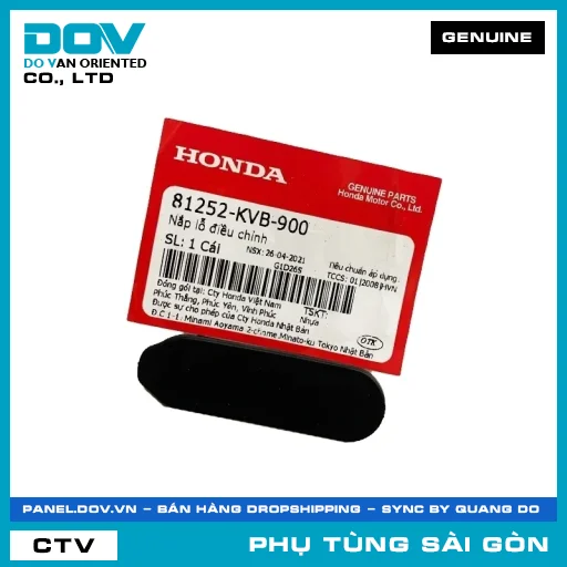 NẮP LỖ ĐIỀU CHỈNH | HONDA PARTS CODE 81252KVB900 — 81252KVB900