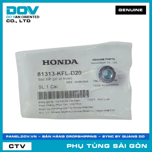 BẠC BẮT GIỎ XE TRƯỚC | HONDA PARTS CODE 81313KFLD20 — 81313KFLD20