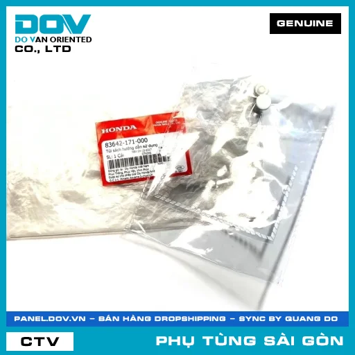 TÚI SÁCH HƯỚNG DẪN SỬ DỤNG | HONDA PARTS CODE 83642171000 — 83642171000
