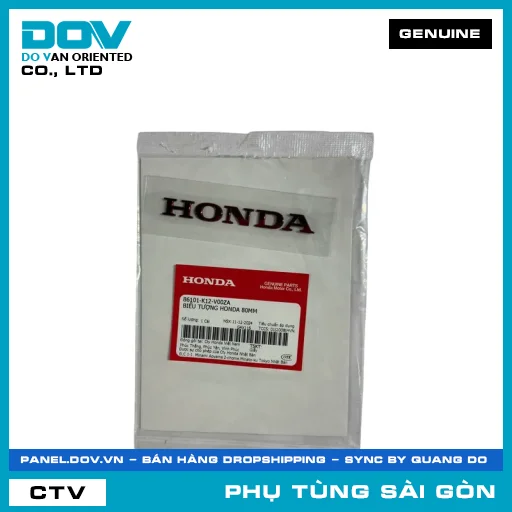 BIỂU TƯỢNG HONDA 80MM | HONDA PARTS CODE 86101K12V00ZA — 86101K12V00ZA