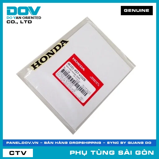 TEM CHỮ HONDA 75MM | HONDA PARTS CODE 86101K57V10ZB — 86101K57V10ZB