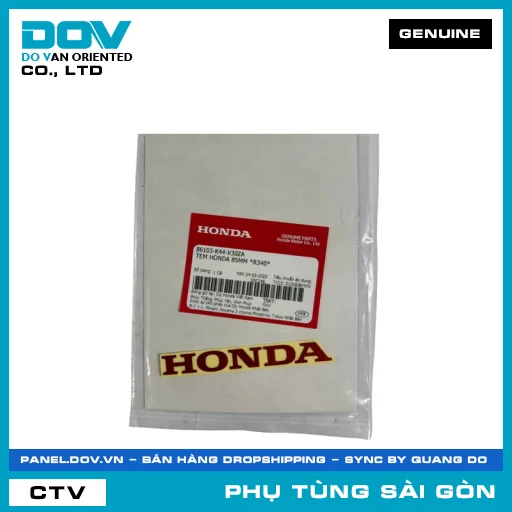 TEM HONDA 85MM *R340* | HONDA PARTS CODE 86103K44V30ZA — 86103K44V30ZA