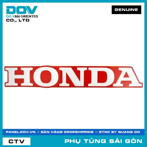 TEM DÁN HONDA 200MM *NH196* | HONDA PARTS CODE 86104K45NL0ZD — 86104K45NL0ZD
